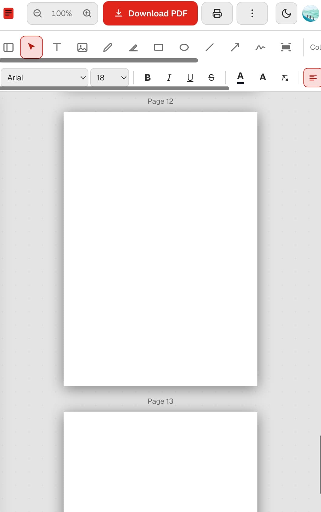 PDF Smooth — in-browser PDF editor on desktop and mobile — mobile